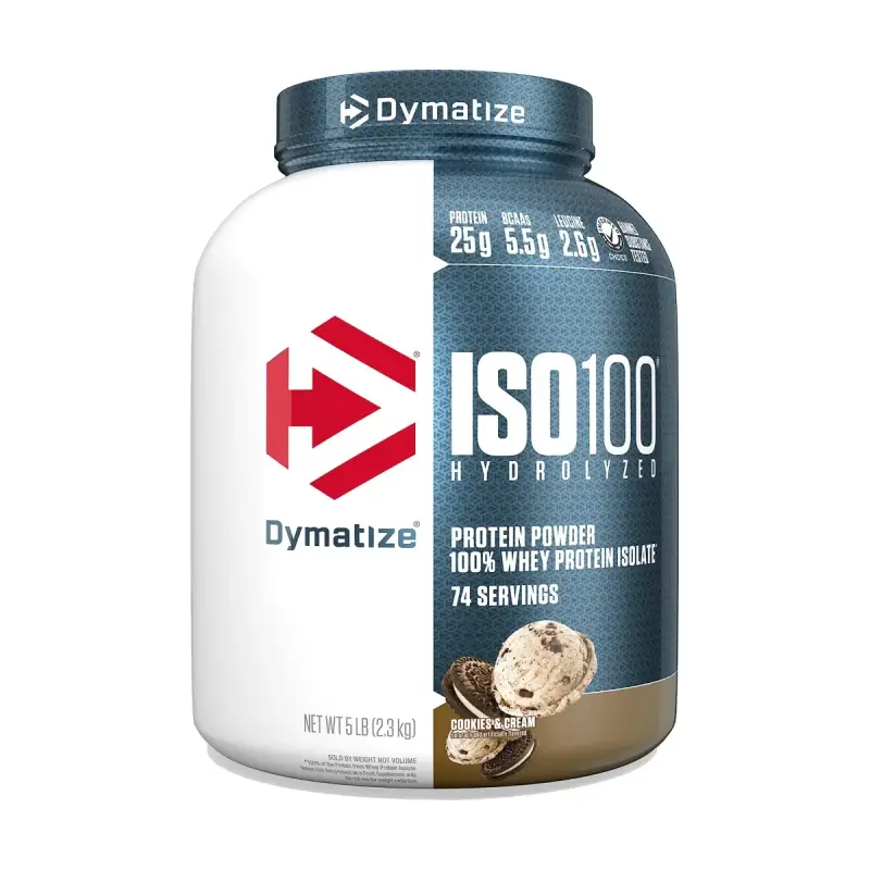 Dymatize ISO100 Hydrolyzed 5 lb · Cookies & Cream — Whey Protein