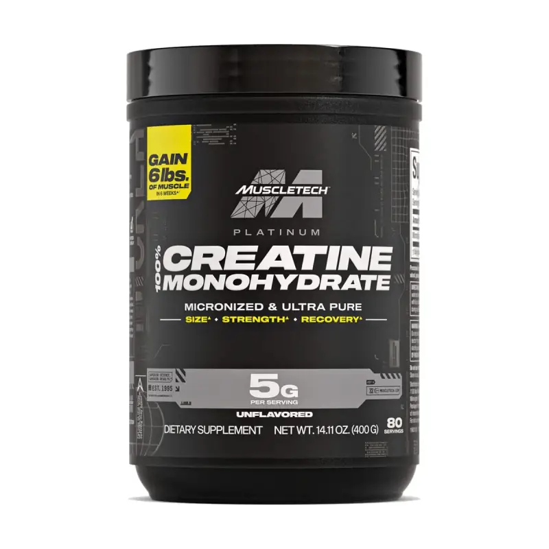 MuscleTech Platinum 100% Creatine Monohydrate 80 servings · Unflavoured — Creatine