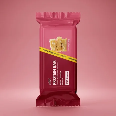 nibl Protein Bar — White Chocolate Brownie 60g · 15g protein — Healthy Snacks